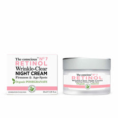 Anti-Wrinkle Night Cream Retinol Pomegranate 50 ml - The Conscious Maroc - Aylal Beauty