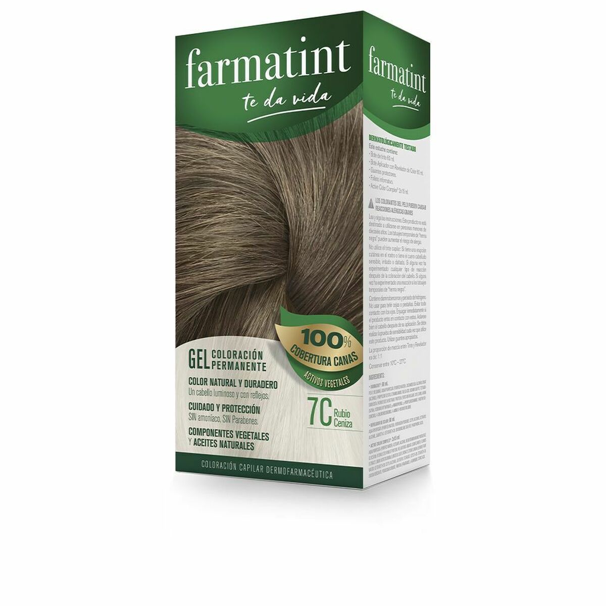 Permanent Dye Farmatint 7c-Rubio Ceniza Gel - Farmatint Maroc - Aylal Beauty