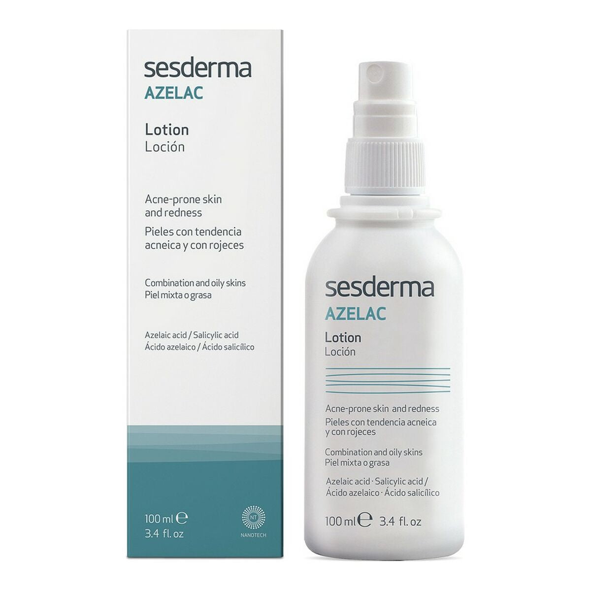 Acne Skin Treatment Sesderma Azelac Facial Lotion 100 ml - Sesderma Maroc - Aylal Beauty Acne Skin Treatment Sesderma Azelac Facial Lotion 100 ml - Sesderma Maroc - Aylal Beauty