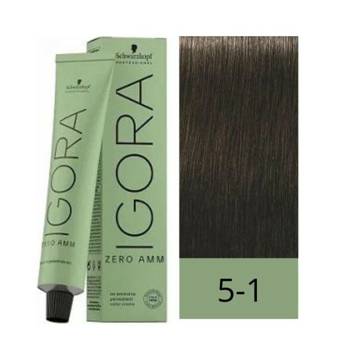 Permanent Dye Igora Zero Amm Nº 5-1 Light Ash Chestnut 60 ml - Schwarzkopf Maroc - Aylal Beauty