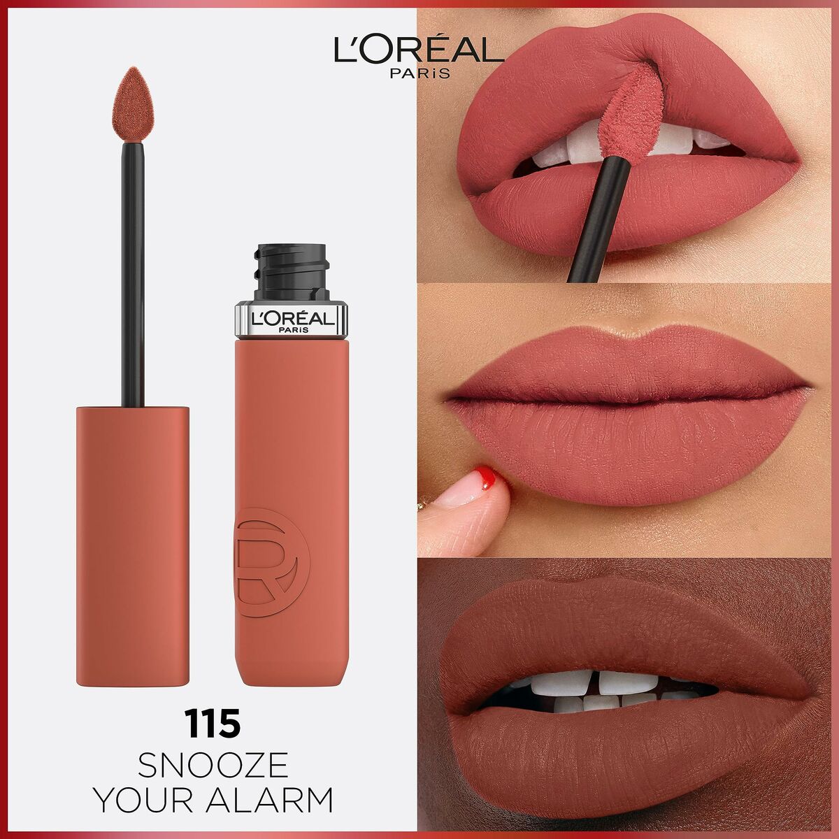 Liquid lipstick Infaillible Matte Resistance Snooze your ala Nº 115 (1 Unit) - L'Oreal Make Up Maroc - Aylal Beauty