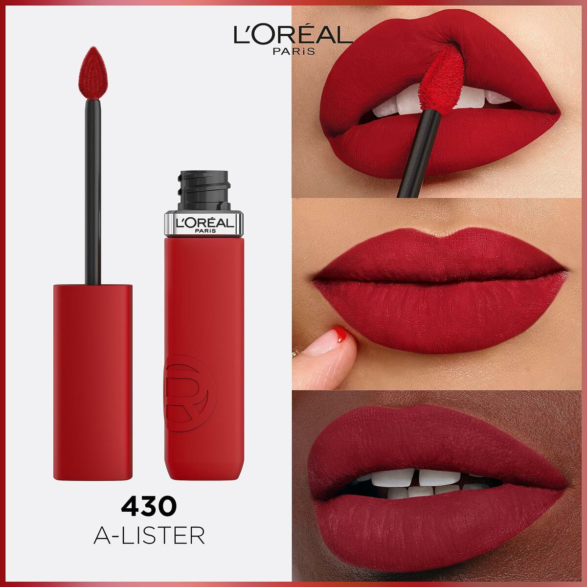 Liquid lipstick Infaillible Matte Resistance A Lister Nº 430 (1 Unit) - L'Oreal Make Up Maroc - Aylal Beauty