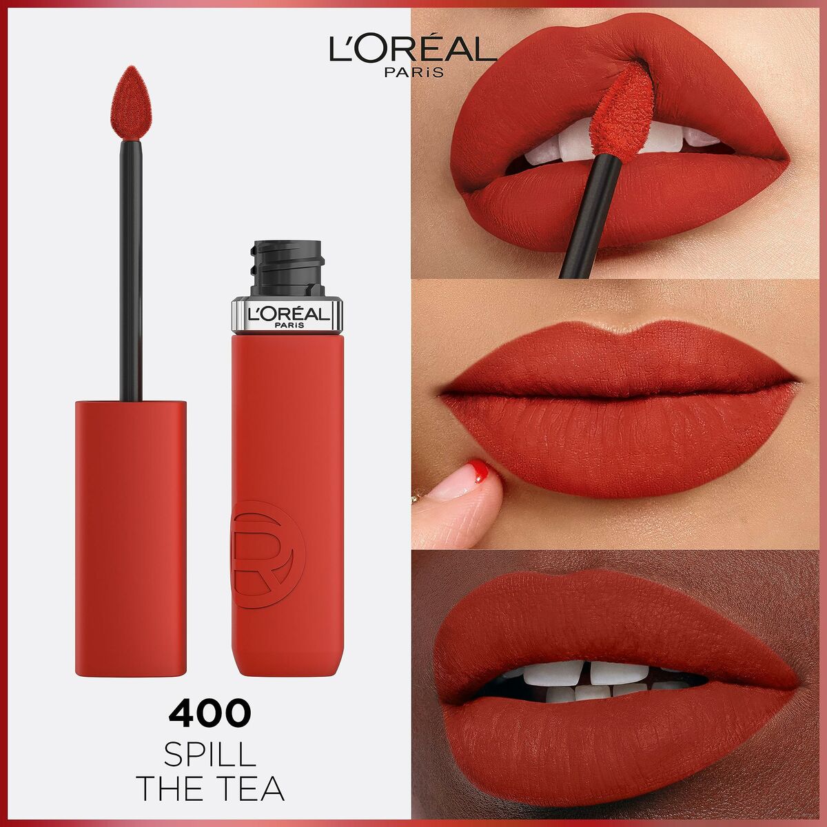 Liquid lipstick Infaillible Matte Resistance Spill the Tea Nº 400 (1 Unit) - L'Oreal Make Up Maroc - Aylal Beauty