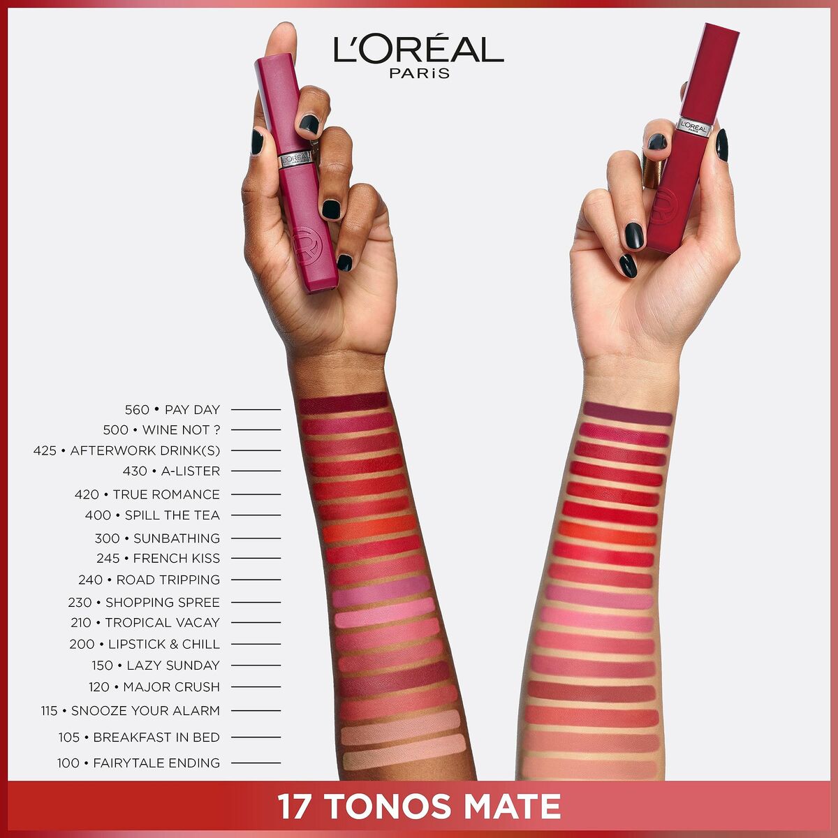 Liquid lipstick L'Oreal Make Up Infaillible Matte Resistance Spill the Tea Nº 400 (1 Unit) - L'Oreal Make Up Maroc - Aylal Beauty
