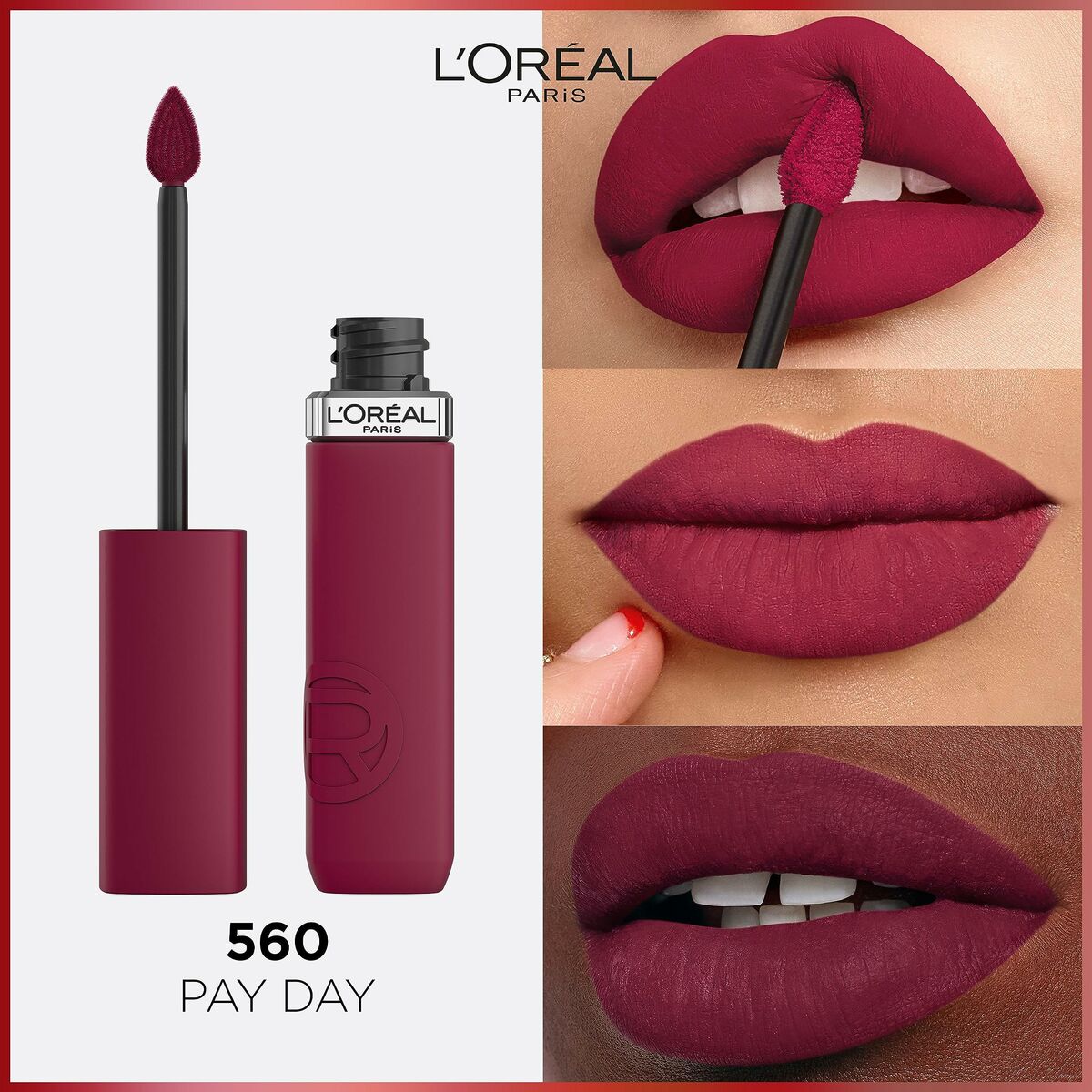 Liquid lipstick Infaillible Matte Resistance Pay Day Nº 560 (1 Unit) - L'Oreal Make Up Maroc - Aylal Beauty