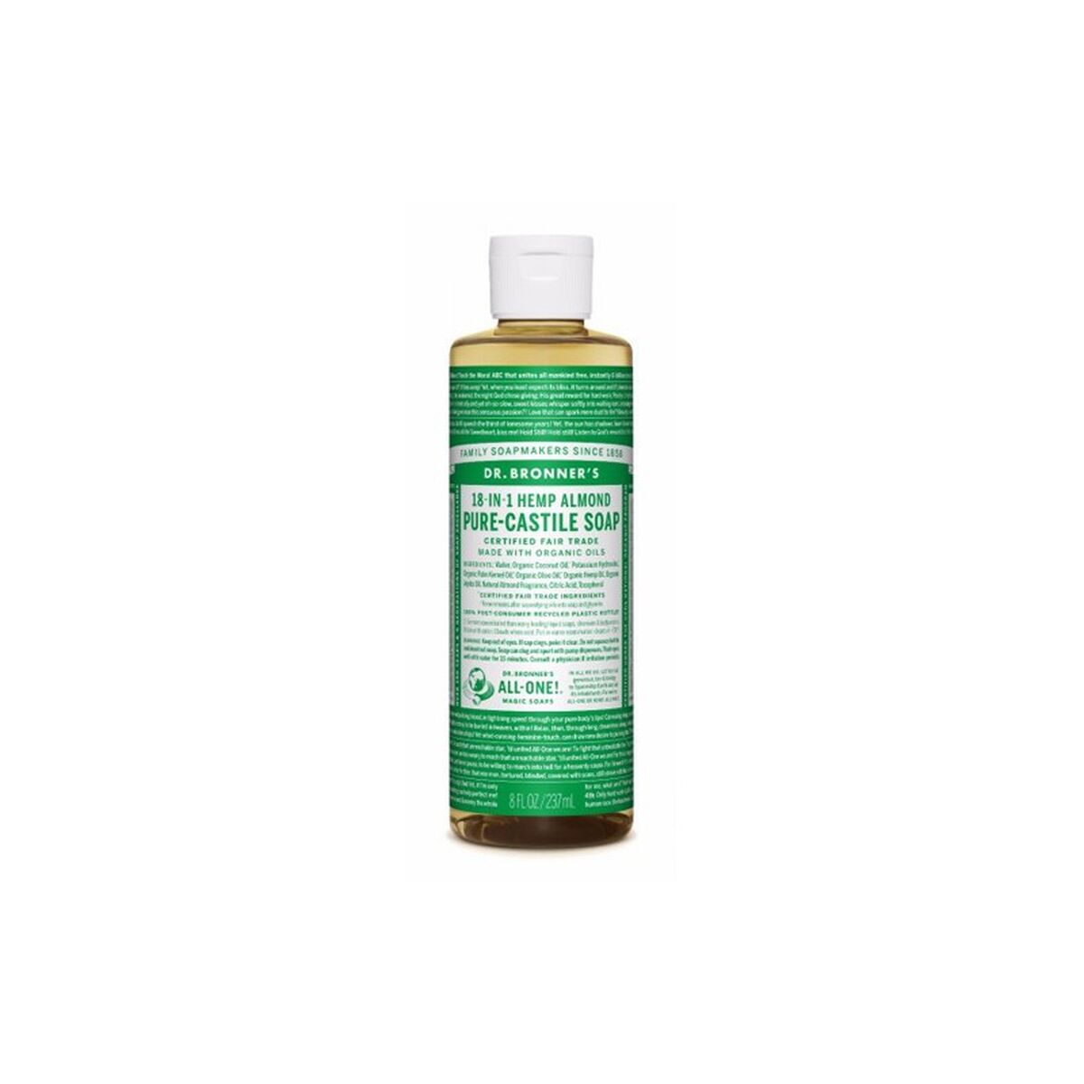 Liquid Soap Dr Bronner's 240 ml Almonds - Dr Bronner's Maroc - Aylal Beauty