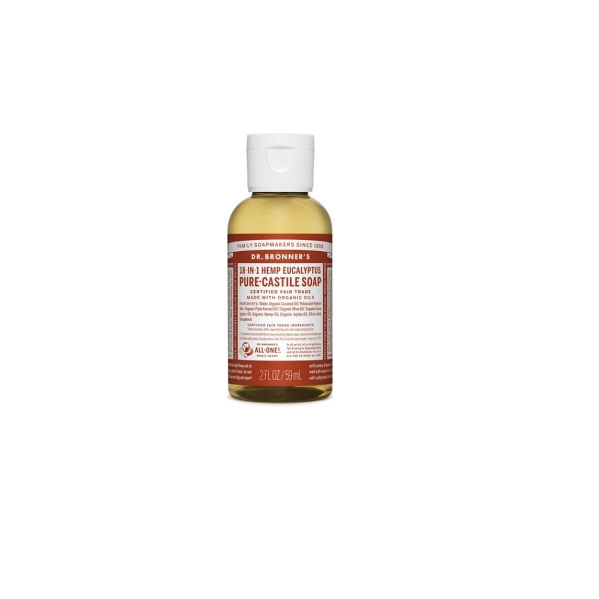 Liquid Soap Dr Bronner's 60 ml Eucalyptus - Dr Bronner's Maroc - Aylal Beauty