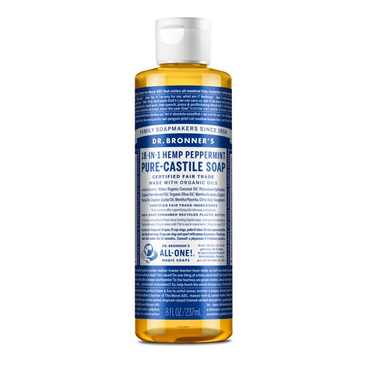 Liquid Soap Dr Bronner's 240 ml Mint - Dr Bronner's Maroc - Aylal Beauty