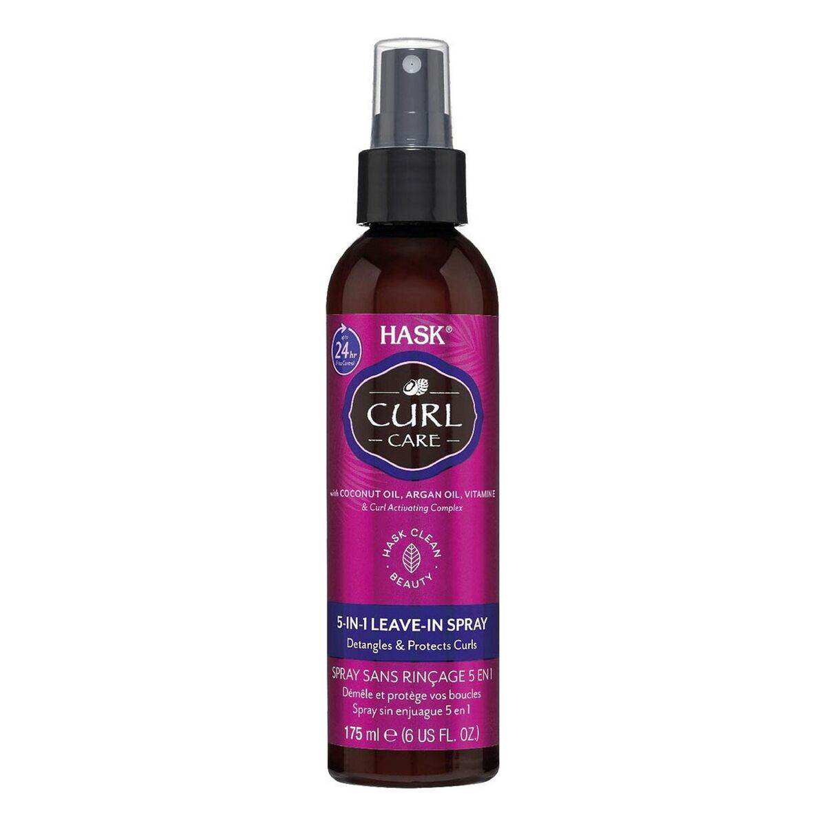 Conditioner Spray Curl Care 5 in 1 Curly Hair (175 ml) - HASK Maroc - Aylal Beauty