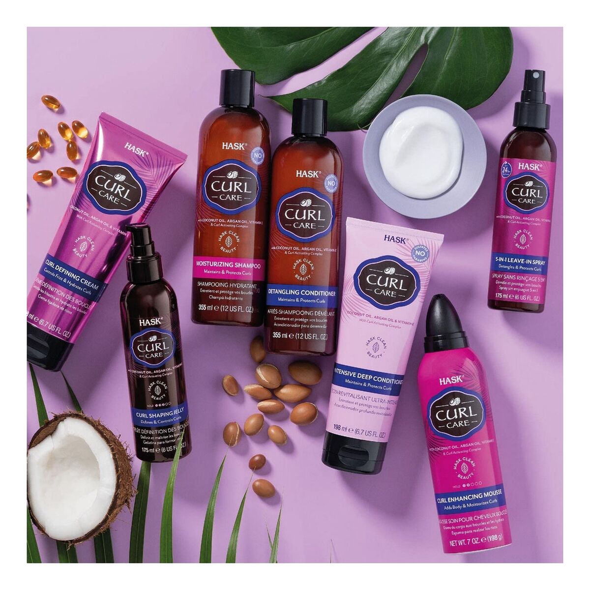 Conditioner Spray HASK Curl Care 5 in 1 Curly Hair (175 ml) - HASK Maroc - Aylal Beauty