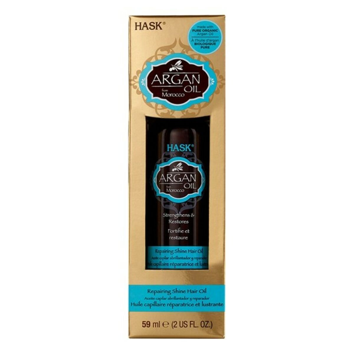 Complete Restorative Oil Argan Oil (59 ml) - HASK Maroc - Aylal Beauty