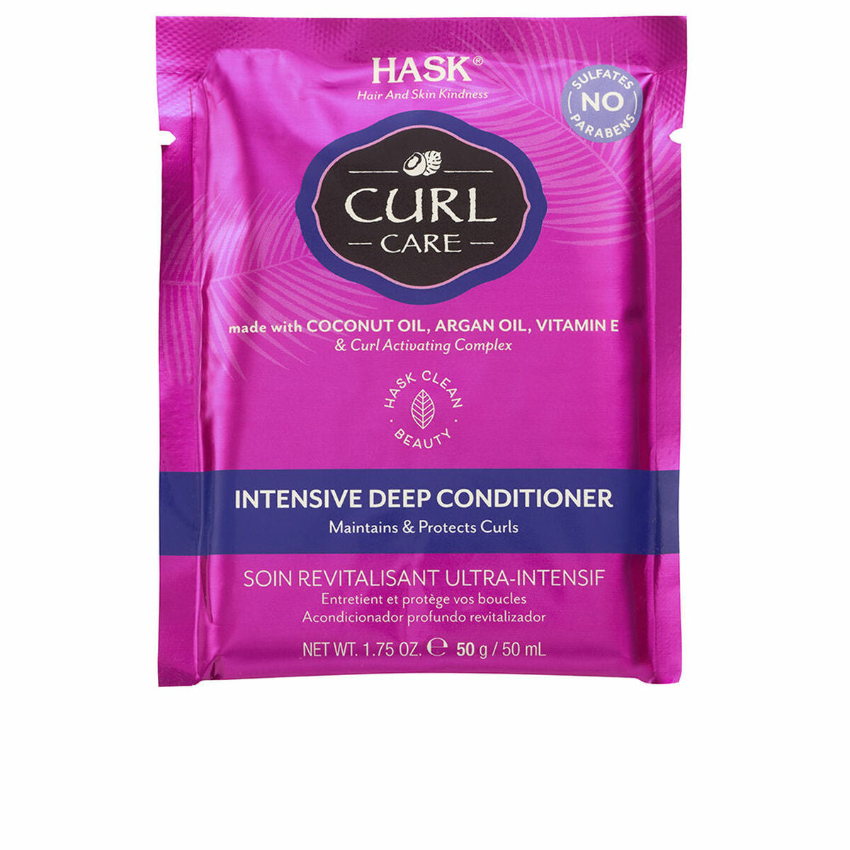 Revitalising Conditioner HASK Curl Care 50 g - HASK Maroc - Aylal Beauty