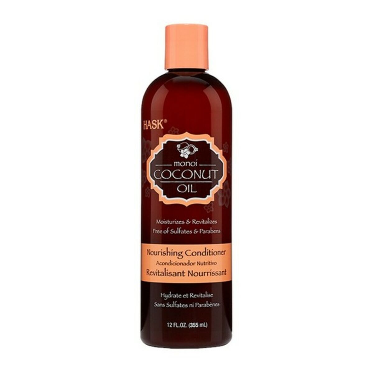 Nourishing Conditioner Monoi Coconut Oil (355 ml) - HASK Maroc - Aylal Beauty