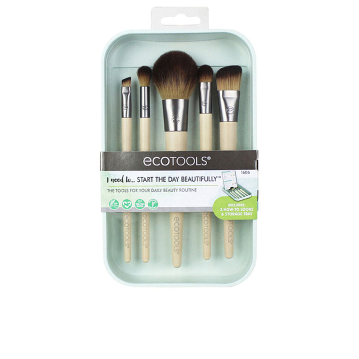 Set of Make-up Brushes 1606 5 Pieces - Ecotools Maroc - Aylal Beauty