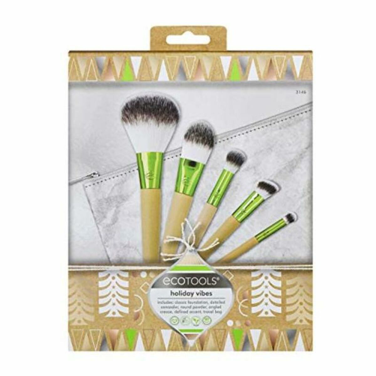 Set of Make-up Brushes Holiday Vibes 3146 6 Pieces (6 pcs) - Ecotools Maroc - Aylal Beauty