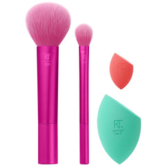 Set of Make-up Brushes Feeling Festive Face 4 Pieces - Real Techniques Maroc - Aylal Beauty