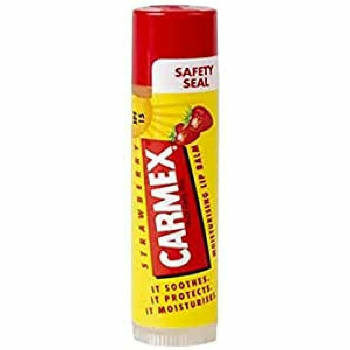 Moisturising Lip Balm Spf15 Strawberry (4,25 g) - Carmex Maroc - Aylal Beauty