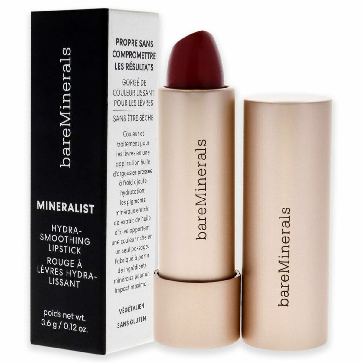 Hydrating Lipstick Mineralist Fortitude (3,6 g) - bareMinerals Maroc - Aylal Beauty