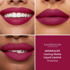 Liquid lipstick bareMinerals Mineralist Vivacious 4 ml - bareMinerals Maroc - Aylal Beauty