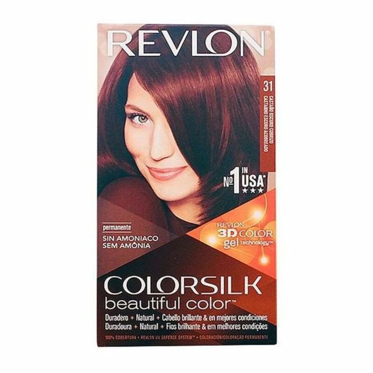 Dye No Ammonia Colorsilk 7243257031 Dark Copper Chestnut (1 Unit) - Revlon Maroc - Aylal Beauty