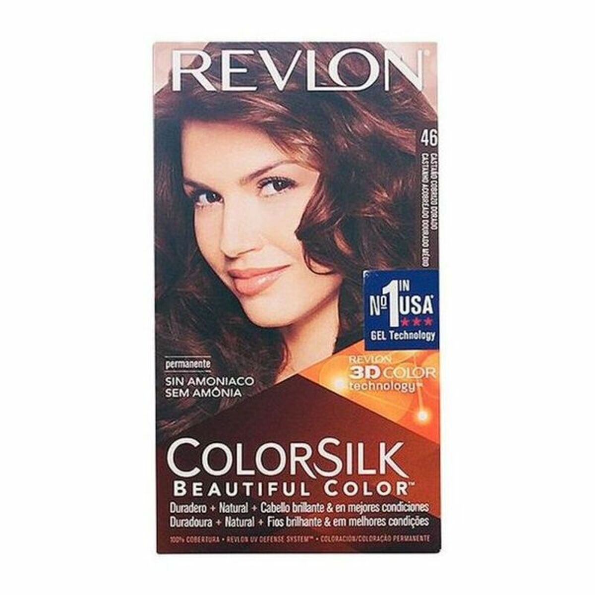 Dye No Ammonia Colorsilk Revlon 26889 Golden Copper Chestnut (1 Unit) - Revlon Maroc - Aylal Beauty