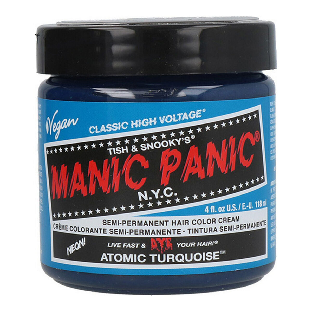 Permanent Dye Classic Atomic Turquoise (118 ml) - Manic Panic Maroc - Aylal Beauty