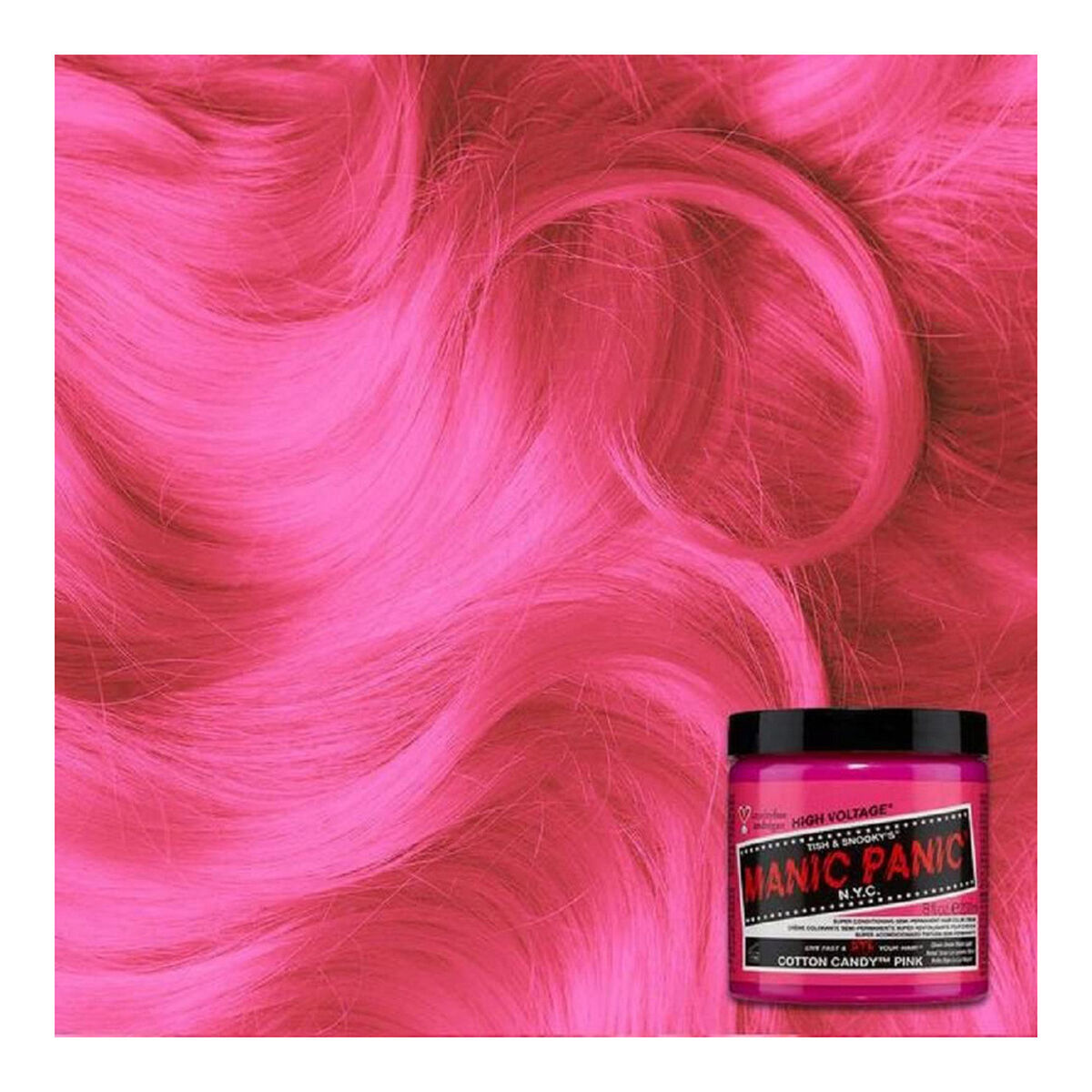 Permanent Dye Classic ‎HCR 11004 Cotton Candy Pink (118 ml) - Manic Panic Maroc - Aylal Beauty