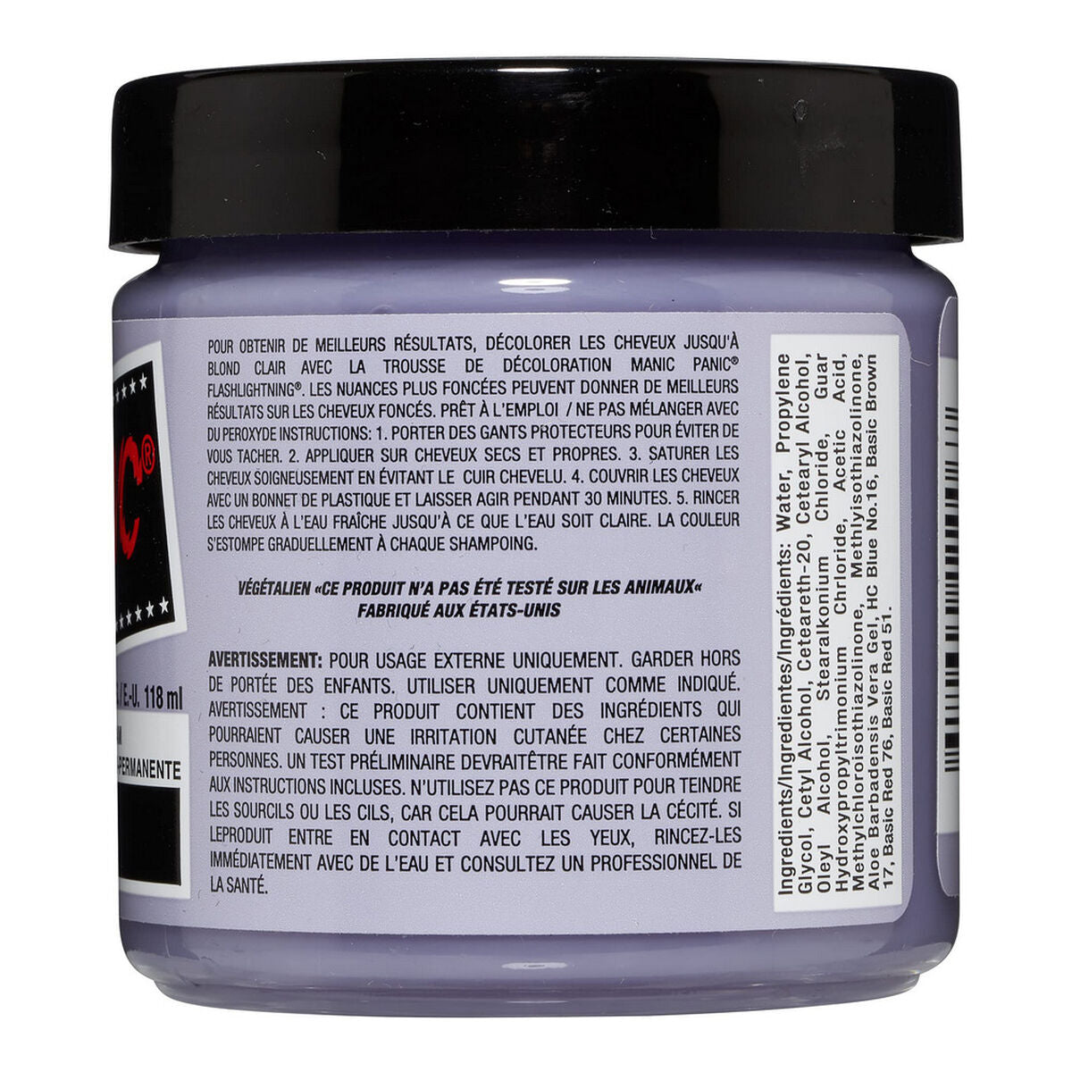 Permanent Dye Classic ‎612600110067 Silver Stiletto (118 ml) - Manic Panic Maroc - Aylal Beauty