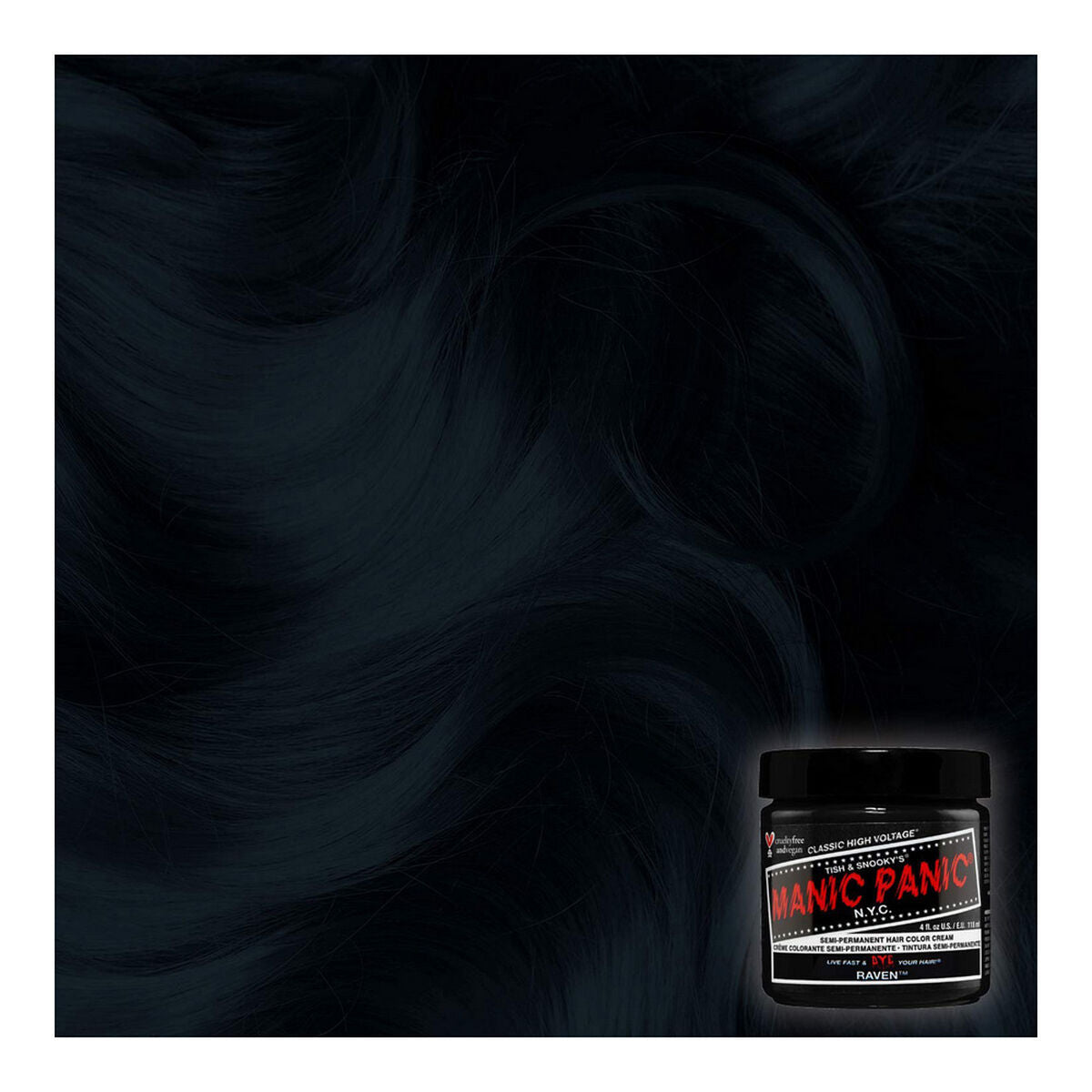 Permanent Dye Classic Manic Panic ‎HCR 11007 raven (118 ml) - Manic Panic Maroc - Aylal Beauty