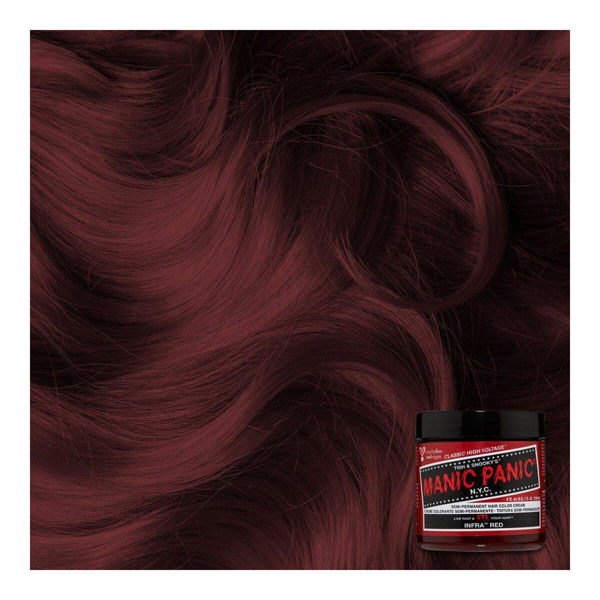 Permanent Dye Classic ‎HCR 11016 Infra Red (118 ml) - Manic Panic Maroc - Aylal Beauty