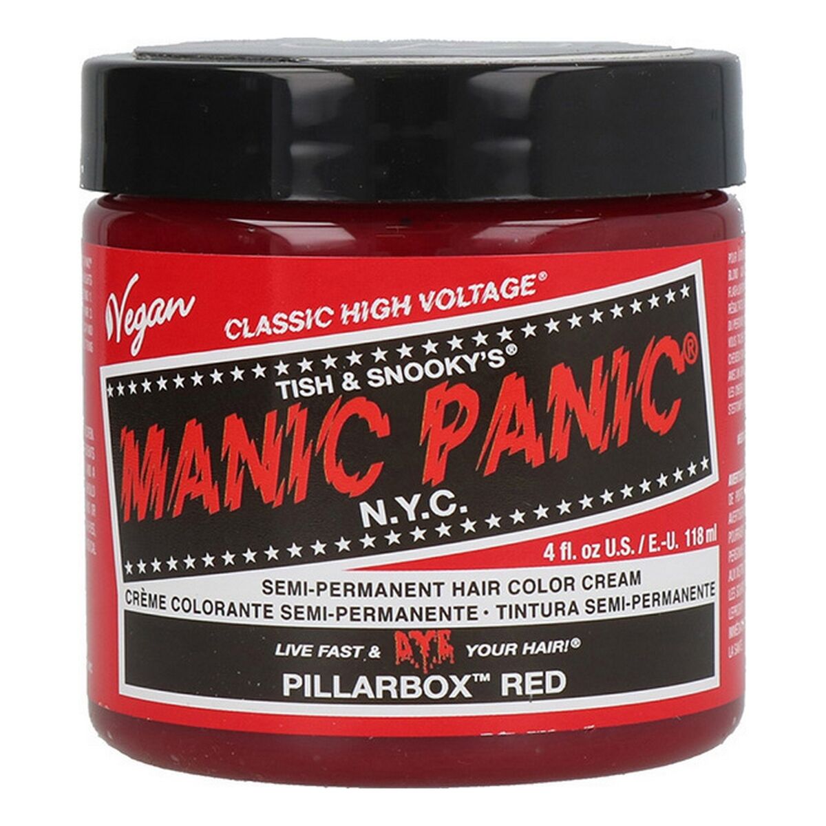 Permanent Dye Classic Pillarbox Red (118 ml) - Manic Panic Maroc - Aylal Beauty