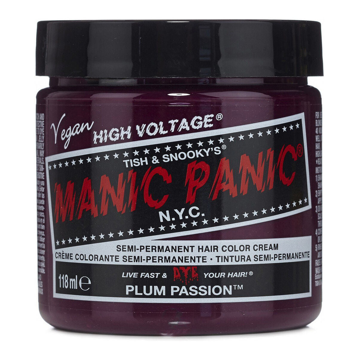 Permanent Dye Classic Plum Passion (118 ml) - Manic Panic Maroc - Aylal Beauty