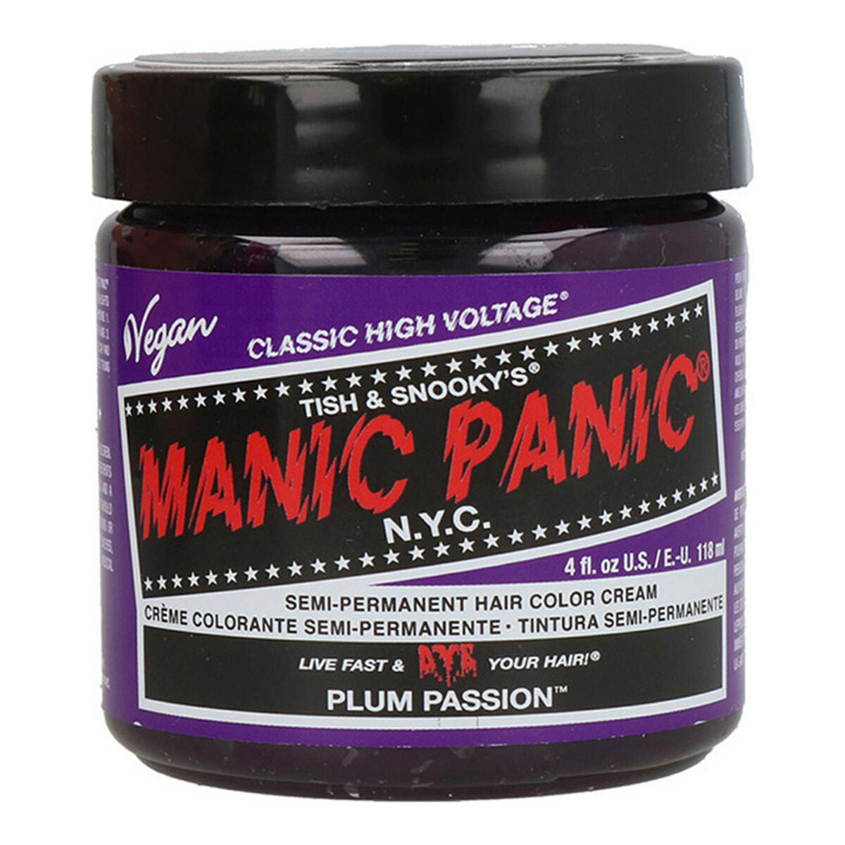 Permanent Dye Classic Plum Passion (118 ml) - Manic Panic Maroc - Aylal Beauty