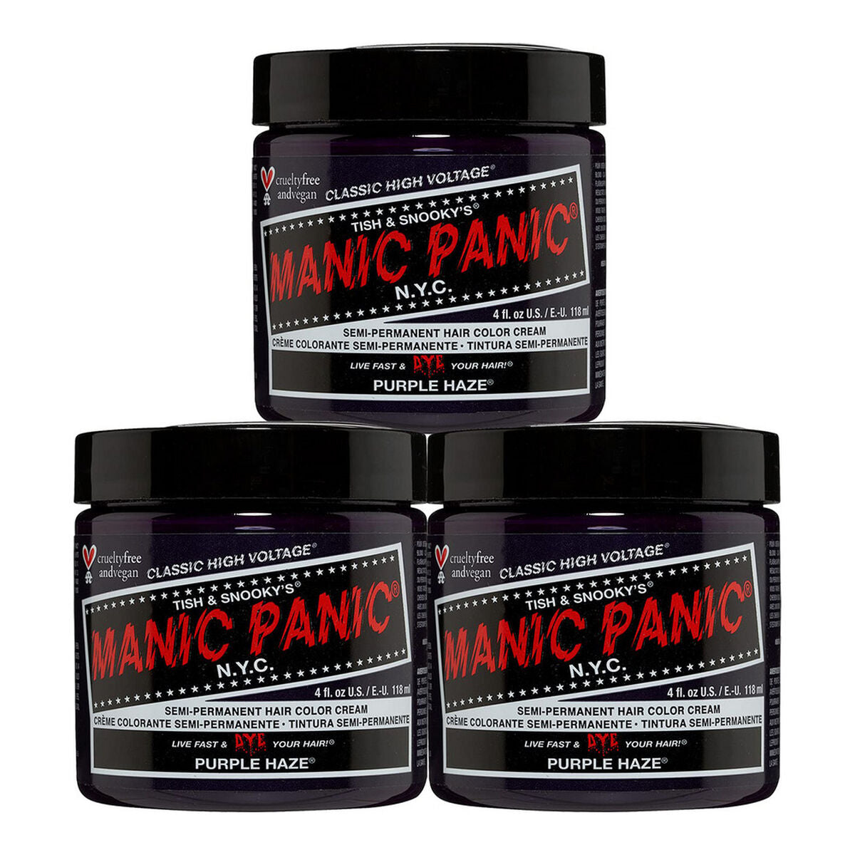 Permanent Dye Classic ‎HCR 11024 Purrple Haze (118 ml) - Manic Panic Maroc - Aylal Beauty