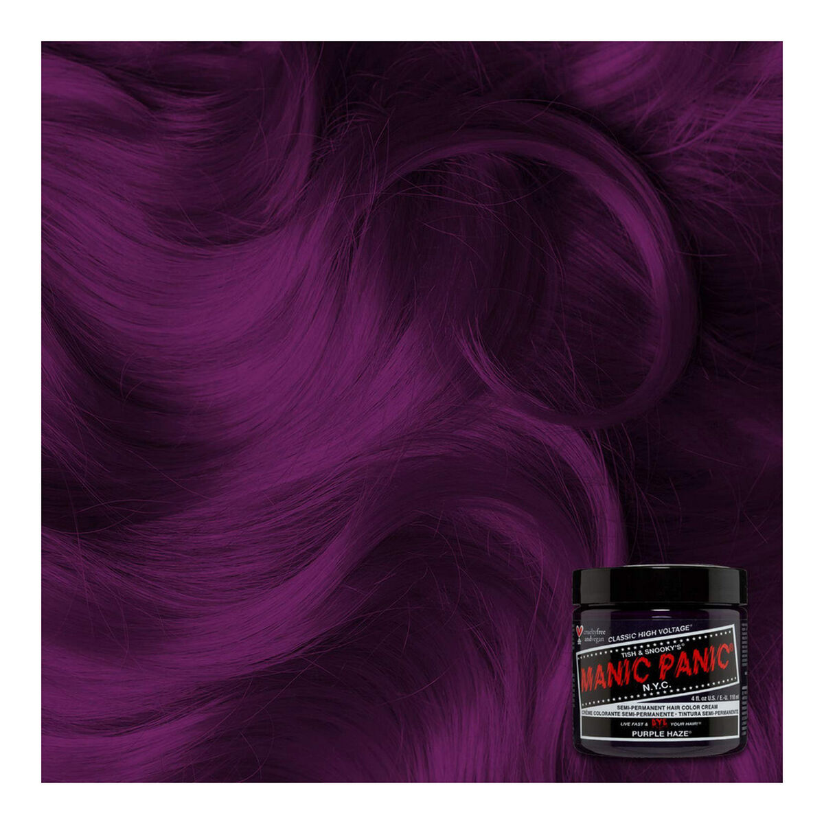 Permanent Dye Classic ‎HCR 11024 Purrple Haze (118 ml) - Manic Panic Maroc - Aylal Beauty