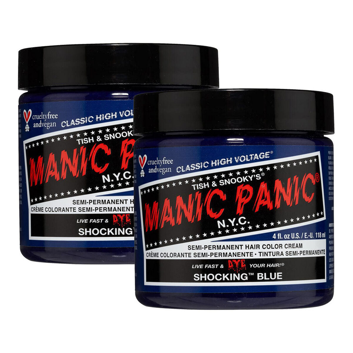 Permanent Dye Classic ‎HCR 11028 Shocking Blue (118 ml) - Manic Panic Maroc - Aylal Beauty