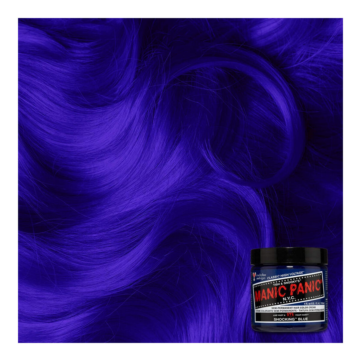 Permanent Dye Classic Manic Panic ‎HCR 11028 Shocking Blue (118 ml) - Manic Panic Maroc - Aylal Beauty