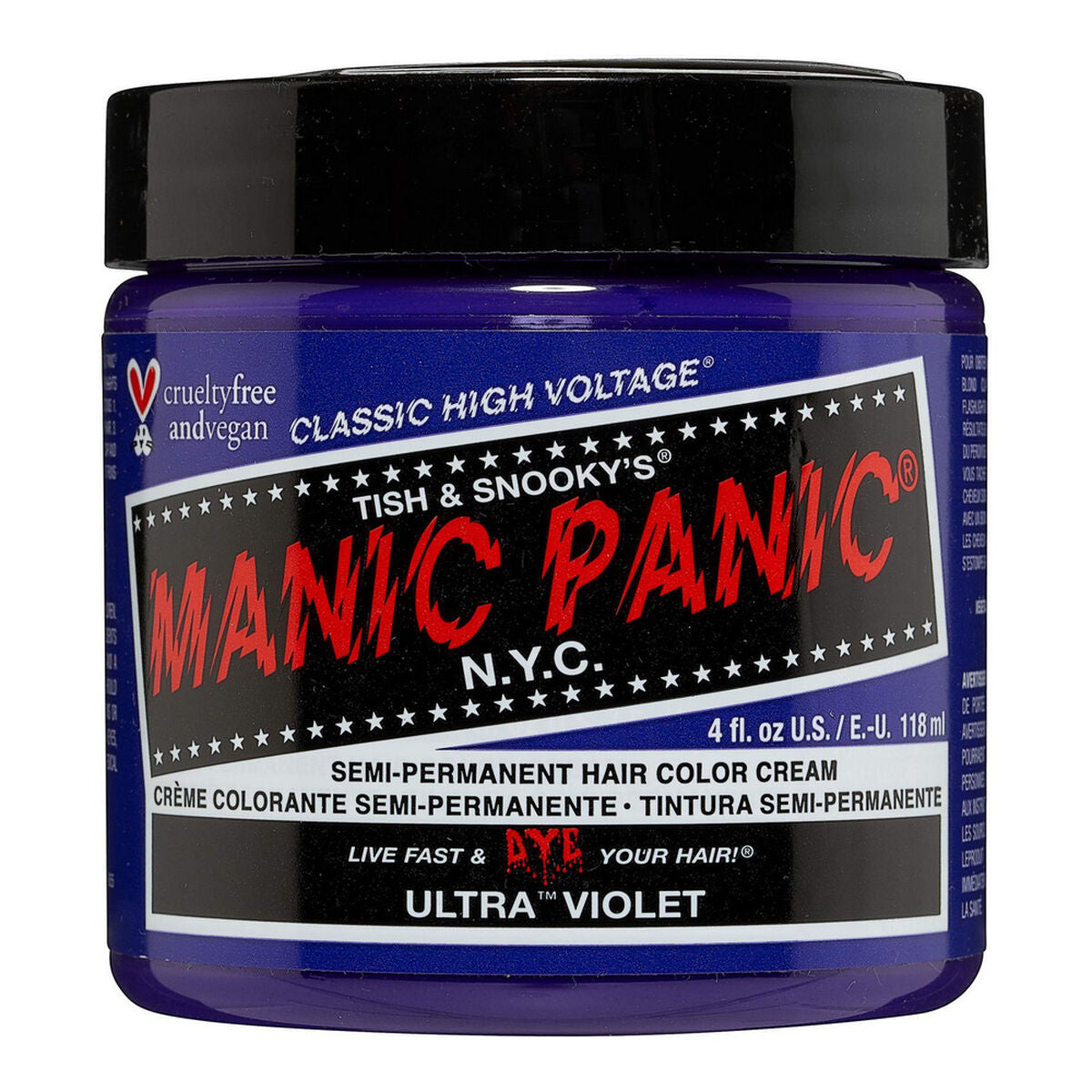 Permanent Dye Classic Ultra Violet (118 ml) - Manic Panic Maroc - Aylal Beauty