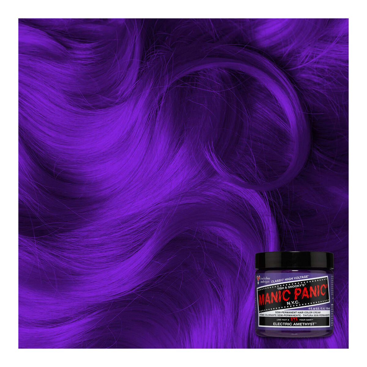 Permanent Dye Classic Electric Amethyst (118 ml) - Manic Panic Maroc - Aylal Beauty