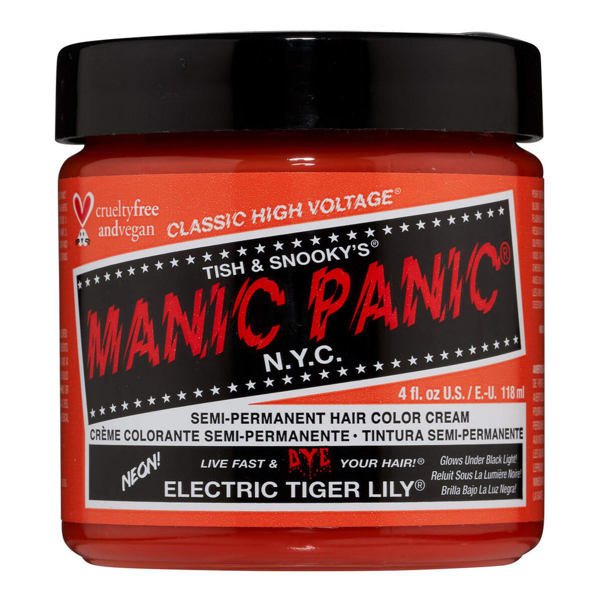 Permanent Dye Classic Electric Tiger Lily (118 ml) - Manic Panic Maroc - Aylal Beauty