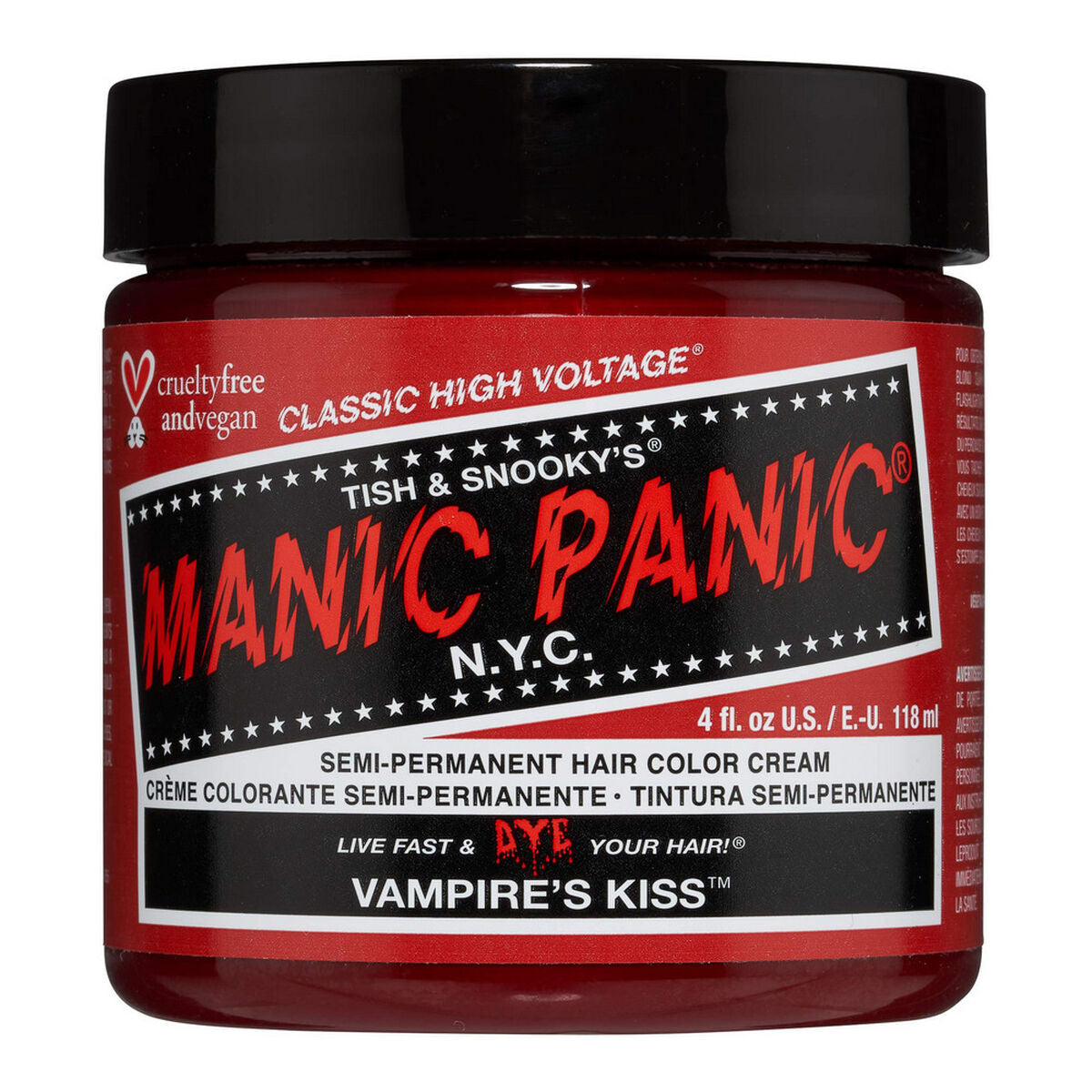 Permanent Dye Classic Vampire'S Kiss (118 ml) - Manic Panic Maroc - Aylal Beauty