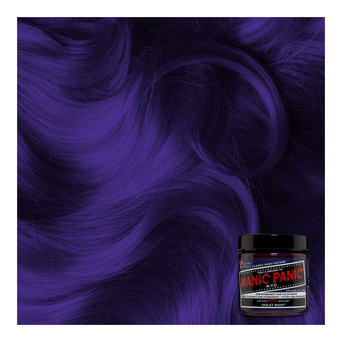 Permanent Dye Classic Violet Night (118 ml) - Manic Panic Maroc - Aylal Beauty