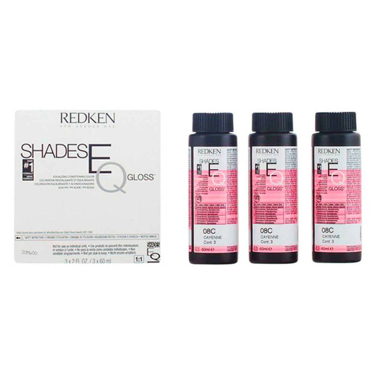 Semi-permanent Colourant Shades Eq N08c (60 ml) - Redken Maroc - Aylal Beauty