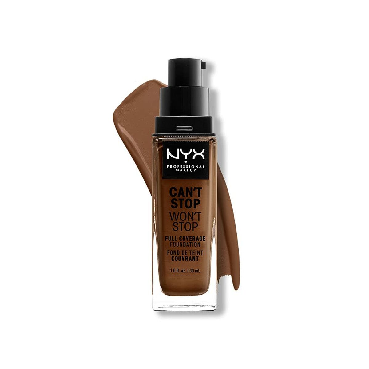 Liquid Make Up Base Can't Stop Won't Stop Mocha 30 ml - NYX Maroc - Aylal Beauty