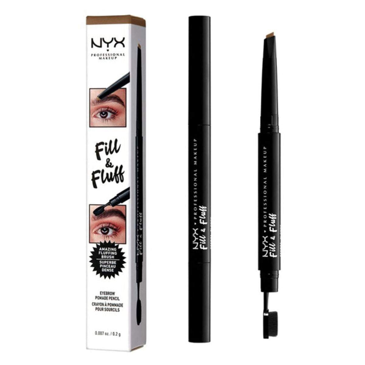 Eyebrow Make-up Fill & Fluff (15 g) - NYX Maroc - Aylal Beauty