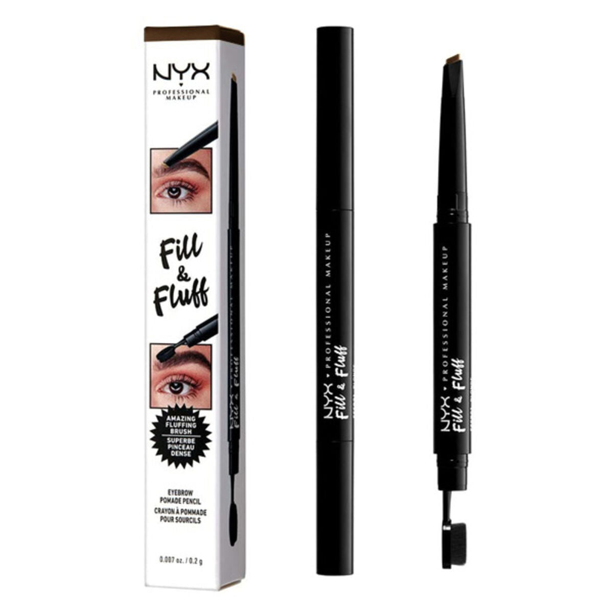 Eyebrow Make-up Fill & Fluff (15 g) - NYX Maroc - Aylal Beauty