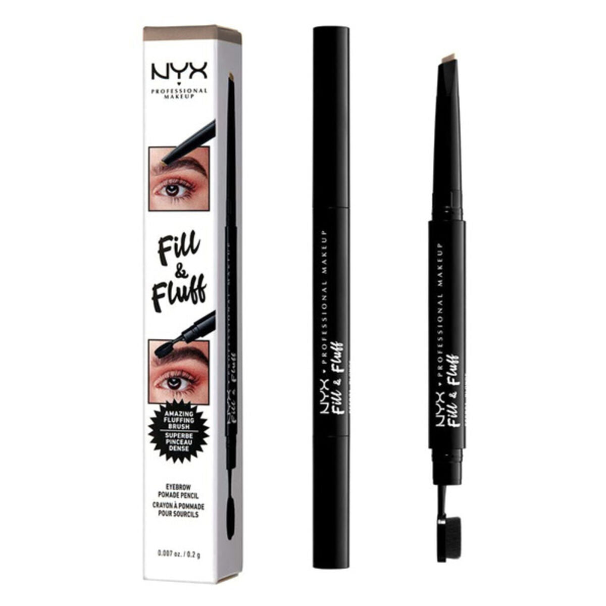 Eyebrow Make-up Fill & Fluff (15 g) - NYX Maroc - Aylal Beauty