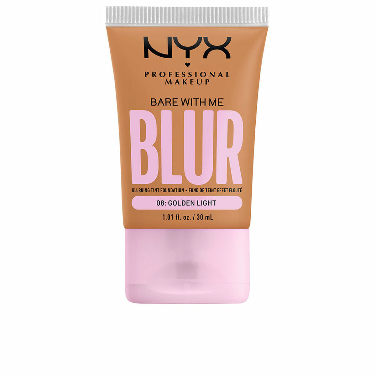 Liquid Make Up Base Bare With Me Blur Nº 08 Golden light 30 ml - NYX Maroc - Aylal Beauty