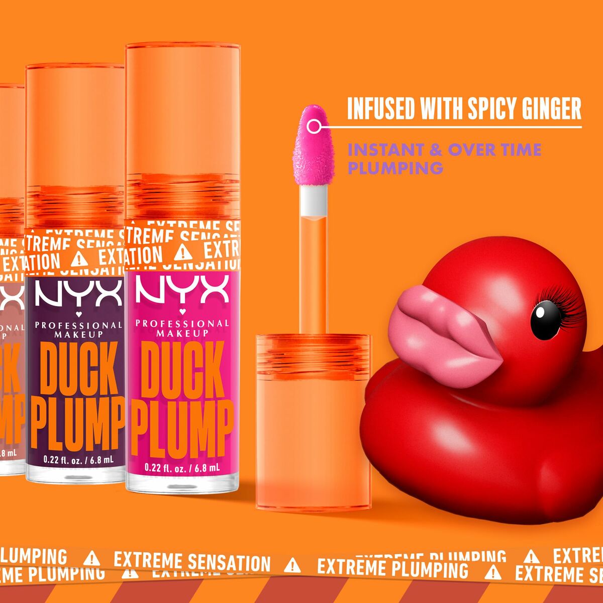 Lip-gloss Duck Plump Curly spicy 6,8 ml - NYX Maroc - Aylal Beauty