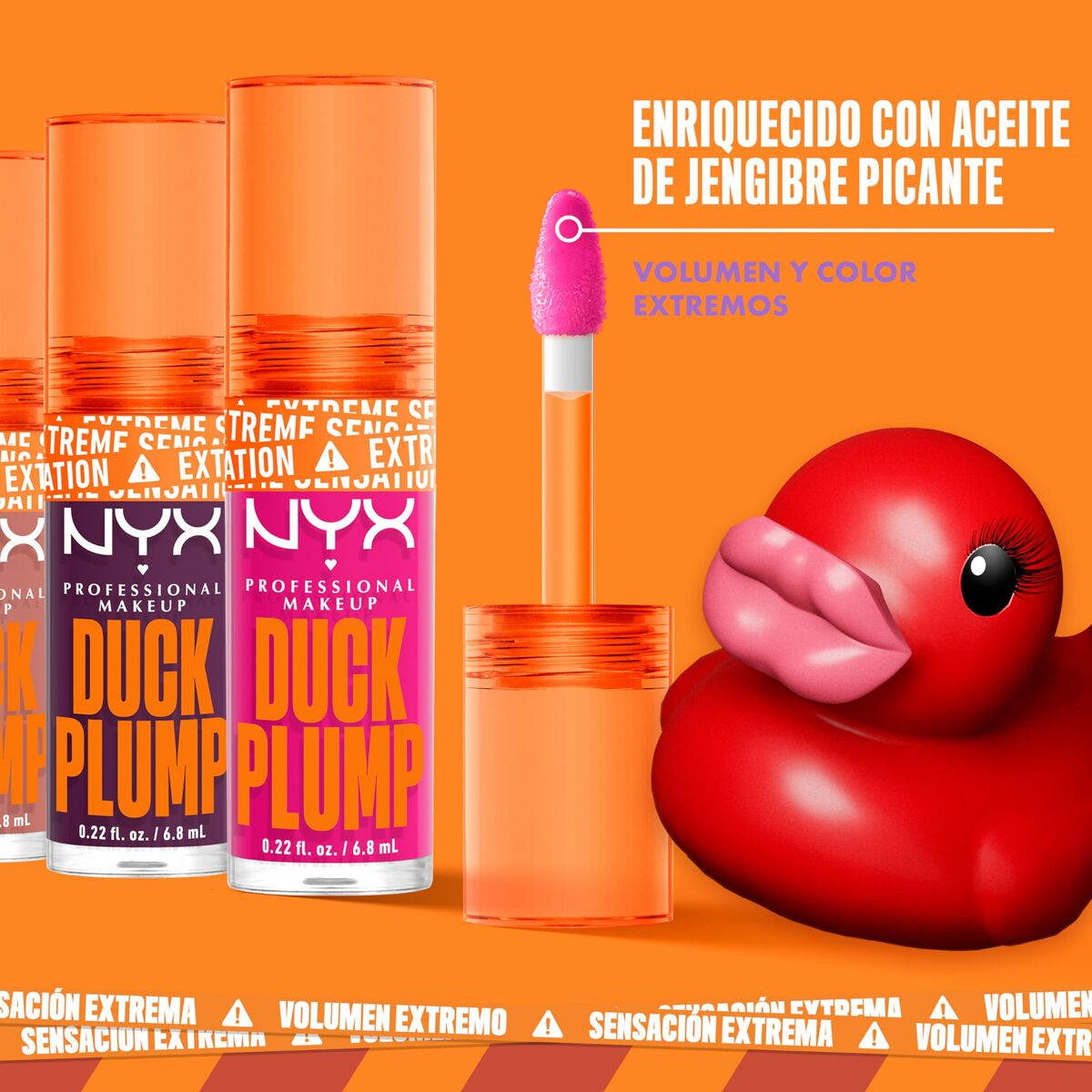 Lip-gloss Duck Plump Brick of time 6,8 ml - NYX Maroc - Aylal Beauty